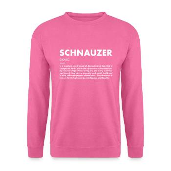Schnauzer Definition - Unisex Pullover - Pink - Vorne
