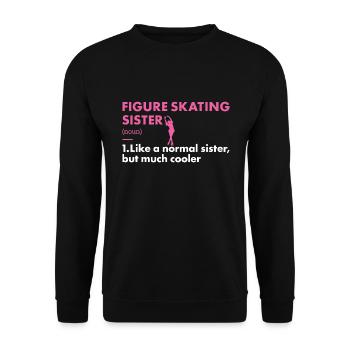 Sport Sister Figure Skating - Unisex Sweatshirt - black - Front - Alina (178cm) & Michal (187cm)