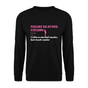 Sport Cousin Figure Skating - Unisex Sweatshirt - black - Front - Alina (178cm) & Michal (187cm)