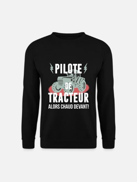 Pilote de tracteur - Sweat-shirt Unisexe - noir