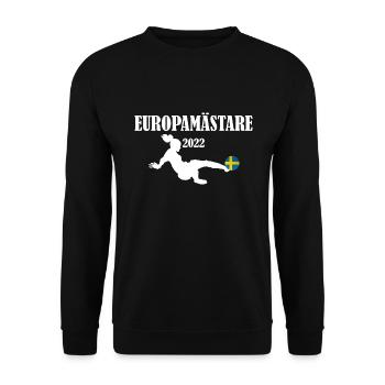 Europamästare | Europameister Frauenfußball Frauen - Unisex Pullover - Schwarz - Vorne - Alina (178cm) & Michal (187cm)
