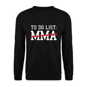 Sport To Do List MMA - Unisex Sweatshirt - black - Front - Alina (178cm) & Michal (187cm)