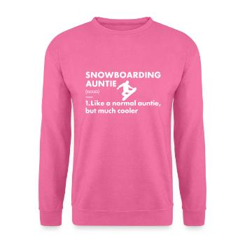 Sport Auntie Snowboarding - Unisex Pullover - Pink - Vorne