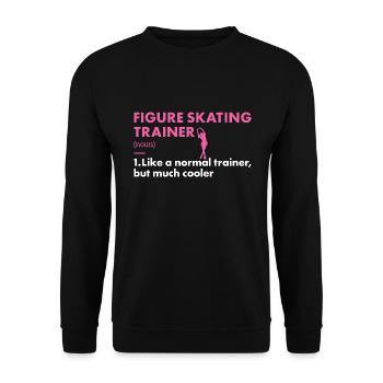 Sport Trainer Figure Skating - Unisex Sweatshirt - black - Front - Alina (178cm) & Michal (187cm)