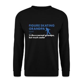 Sport Grandpa Figure Skating - Unisex Sweatshirt - black - Front - Alina (178cm) & Michal (187cm)