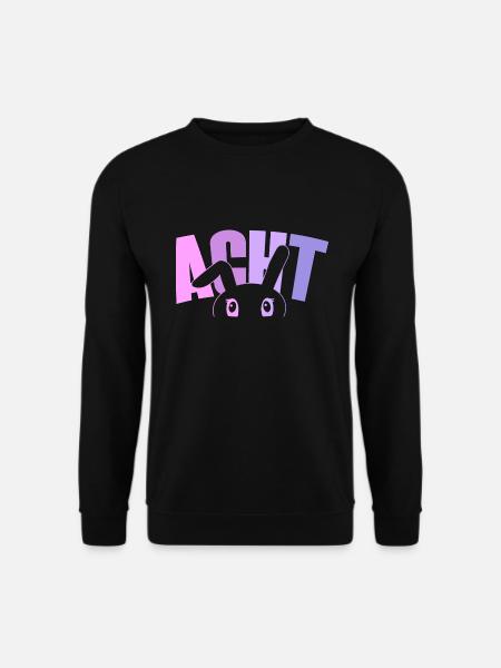 8. Geburtstag Mädchen 8 Jahre alt Hase Häschen - Unisex Pullover - Schwarz