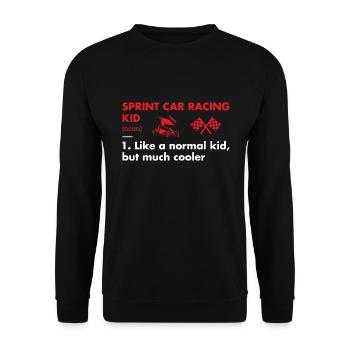 Sport Kid Definition Sprint Car Racing - Unisex Sweatshirt - black - Front - Alina (178cm) & Michal (187cm)