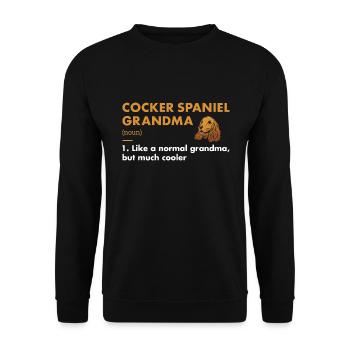 Chien Corgi Grand-mère Définition - Sweat-shirt Unisexe - noir - Devant - Alina (178cm) & Michal (187cm)