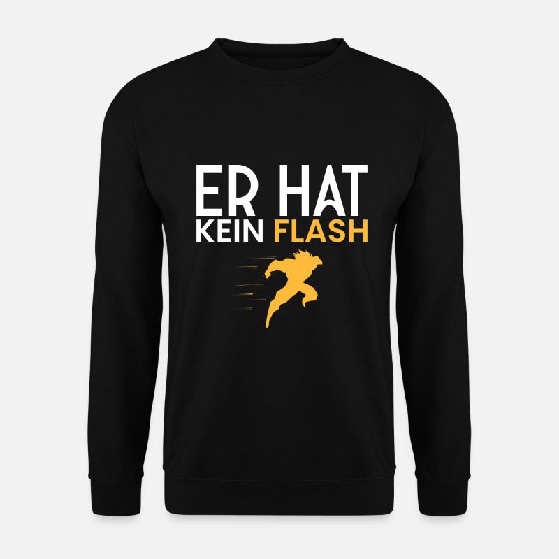 Kein FLASH!! - Unisex Pullover - Schwarz