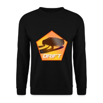 Drifting Auto - Unisex Pullover - Schwarz - Vorne - Alina (178cm) & Michal (187cm)