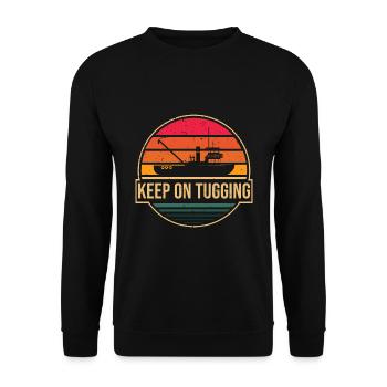 Schlepper Schleppboot Tug Life - Sweat-shirt Unisexe - noir - Devant - Alina (178cm) & Michal (187cm)