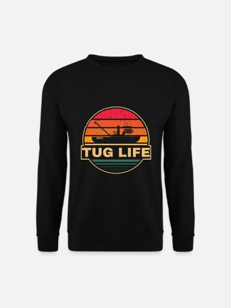 Schlepper Schleppboot Tug Life - Unisex Sweatshirt - black