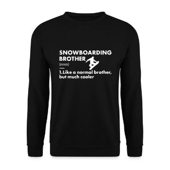 Sport Brother Snowboarding - Unisex Pullover - Schwarz - Vorne - Alina (178cm) & Michal (187cm)