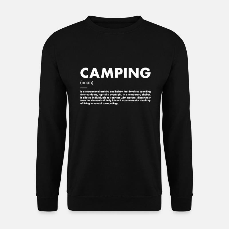 Camper Définition Camping - Sweat-shirt Unisexe - noir