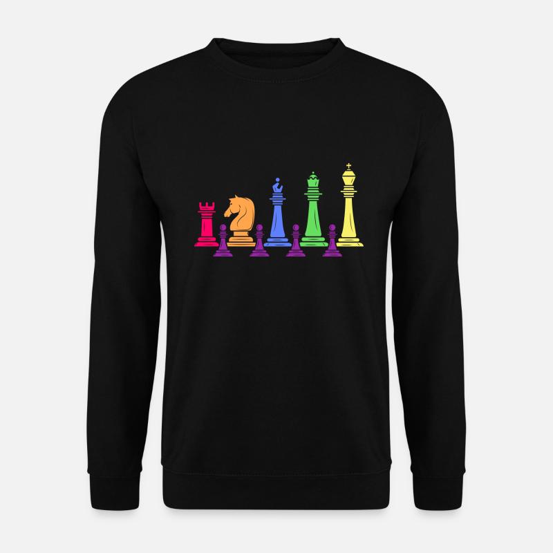 Échecs Échec et mat Joueur d’échecs Famille d’échecs - Sweat-shirt Unisexe - noir