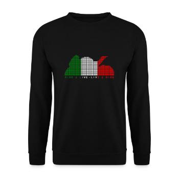 Tour 2 en direct - Sweat-shirt Unisexe - noir - Devant - Alina (178cm) & Michal (187cm)