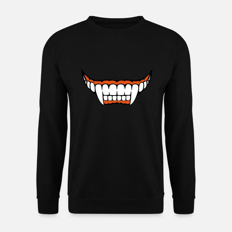 Vampire's teeth - Unisex Sweatshirt - black