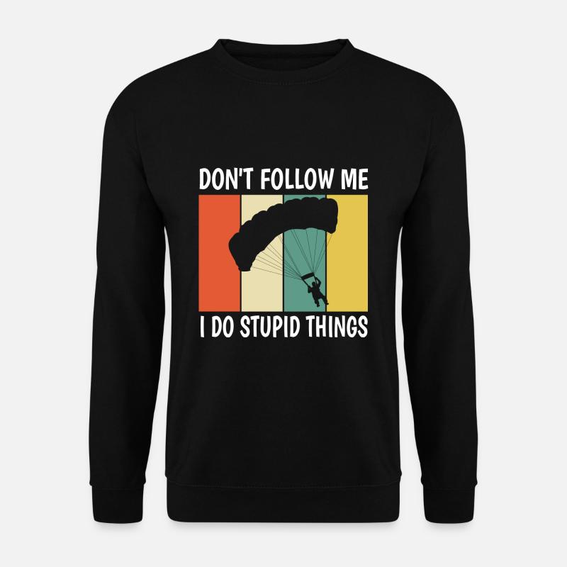 Fallschirm - Unisex Pullover - Schwarz