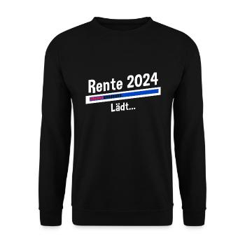Rente 2024 Lädt... Rente 2024 - Unisex Pullover - Schwarz - Vorne - Alina (178cm) & Michal (187cm)