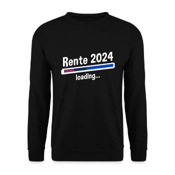 Rente 2024 Loading... Rente 2024 - Unisex Pullover - Schwarz - Vorne - Alina (178cm) & Michal (187cm)