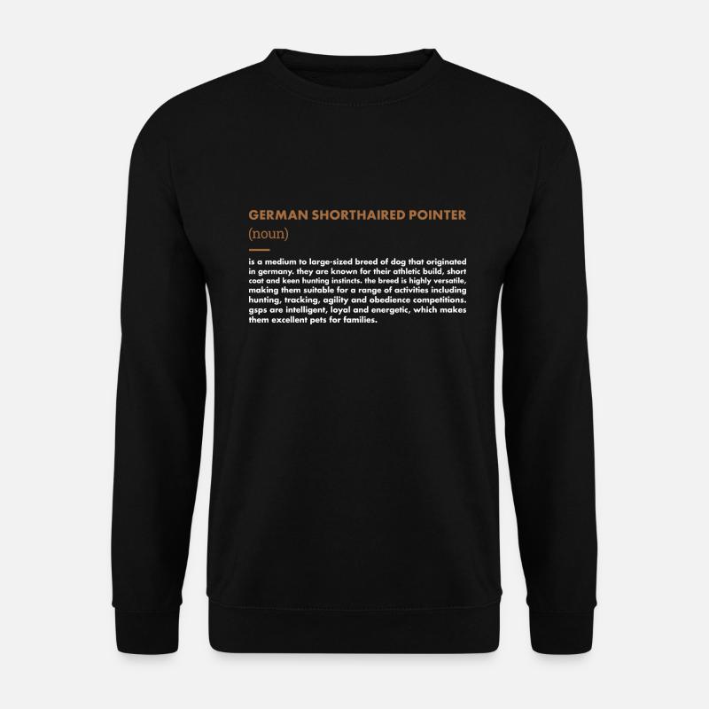 German Shorthaired Pointer Definition - Unisex Sweatshirt - black