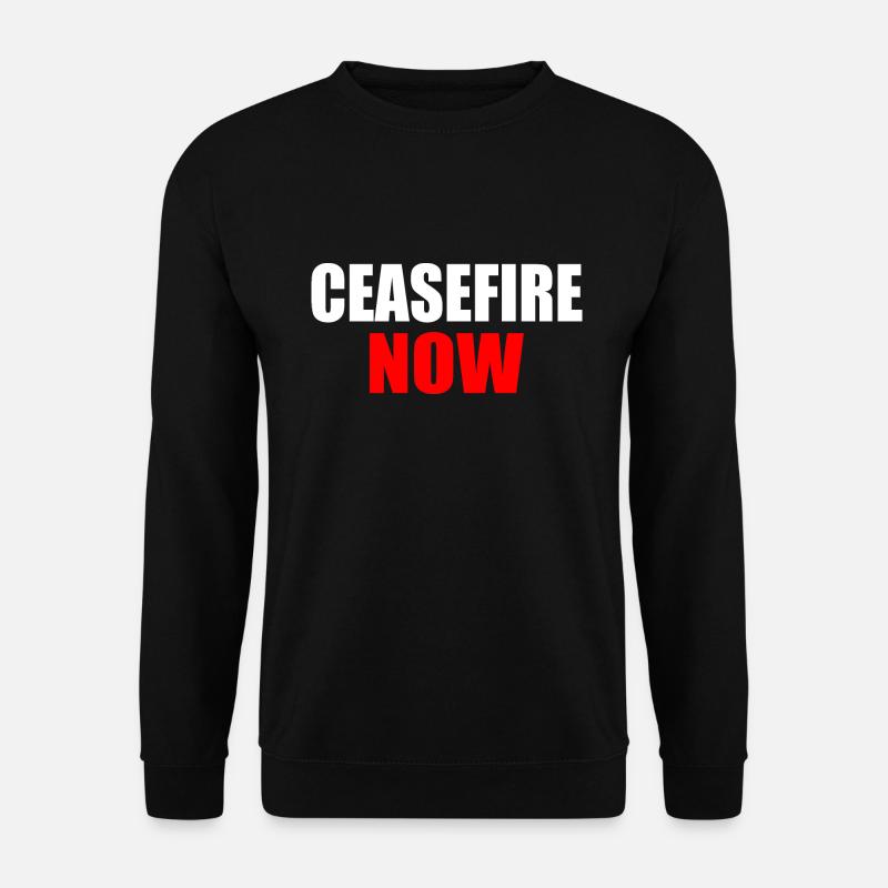 Ceasefire now - Unisex Sweatshirt - black