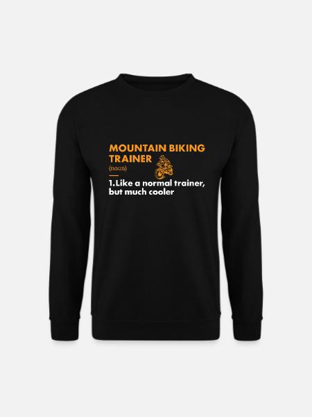 Biker Trainer Definition Mountain Biking - Unisex Sweatshirt - black