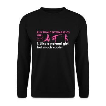 Gymnast Girl Definition Rhythmic Gymnastics - Unisex Pullover - Schwarz - Vorne - Alina (178cm) & Michal (187cm)