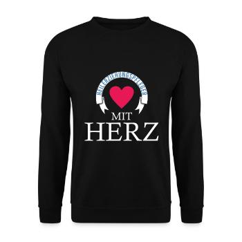 Heilerziehungspflege Heilerziehungspflegerin hep - Unisex Pullover - Schwarz - Vorne - Alina (178cm) & Michal (187cm)