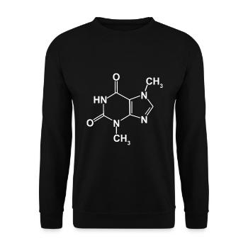 Schokolade Chemische Formel für Kakao - Unisex Pullover - Schwarz - Vorne - Alina (178cm) & Michal (187cm)