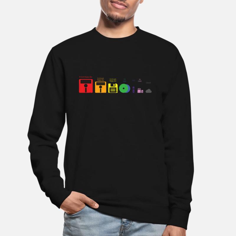 Evolution Storage Media Disc USB Cloud Unisex Sweatshirt