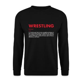 Définition Sport Lutte - Sweat-shirt Unisexe - noir - Devant - Alina (178cm) & Michal (187cm)