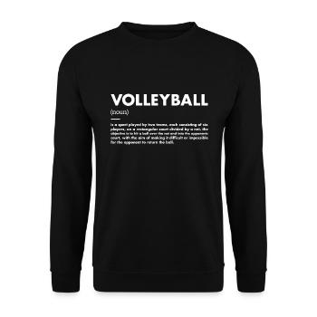 Sport Définition Volleyball - Sweat-shirt Unisexe - noir - Devant - Alina (178cm) & Michal (187cm)