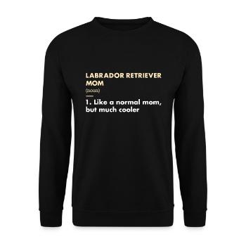 Labrador Retriever Mom Definition - Unisex Sweatshirt - black - Front - Alina (178cm) & Michal (187cm)