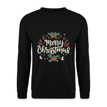 Joyeux Noël - Sweat-shirt Unisexe - noir - Devant - Alina (178cm) & Michal (187cm)