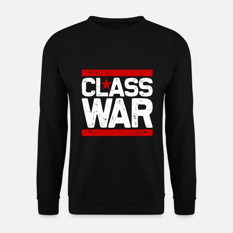 CLASS WAR (white) - Unisex Sweatshirt - black
