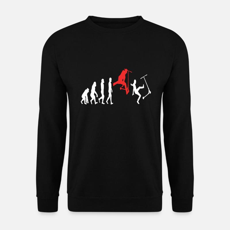 Stunt scooter evolution - Unisex Sweatshirt - black