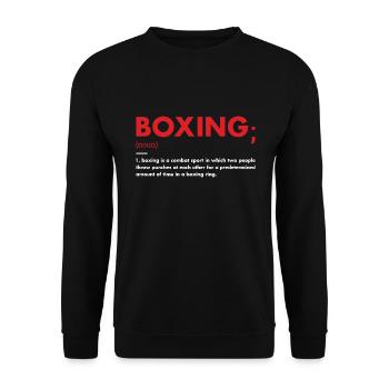 Sport Definition Boxing - Unisex Sweatshirt - black - Front - Alina (178cm) & Michal (187cm)