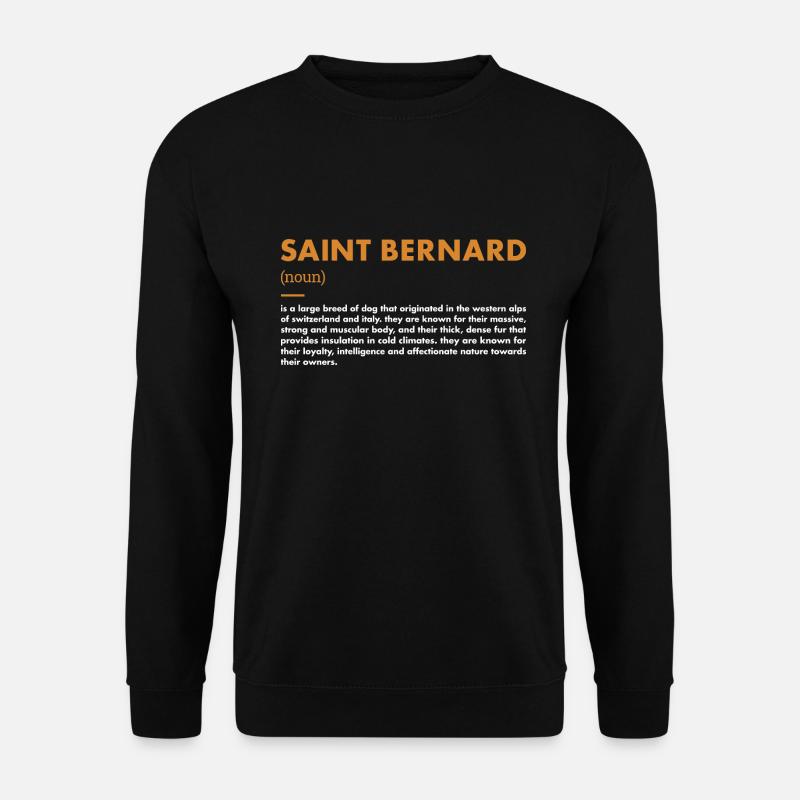 Saint Bernard Definition - Unisex Sweatshirt - black