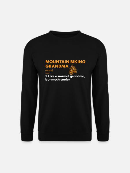 Biker Grandma Definition Mountain Biking - Unisex Sweatshirt - black