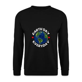 Environmental Protection Climate Protection Climate Change Earth Day - Unisex Sweatshirt - black - Front - Alina (178cm) & Michal (187cm)