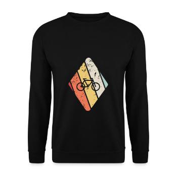 Cadeau pour le cyclisme : les pistes cyclables - Sweat-shirt Unisexe - noir - Devant - Alina (178cm) & Michal (187cm)