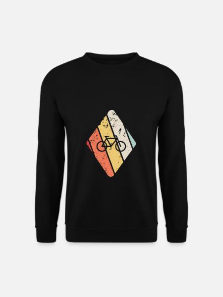 Vintage Fahrrad Rad Rennradfahrer Geschenk - Unisex Pullover - Schwarz