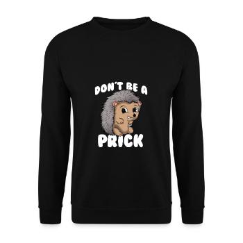 Lustig Igel Haustier Igelbesitzer Geschenk - Unisex Pullover - Schwarz - Vorne - Alina (178cm) & Michal (187cm)