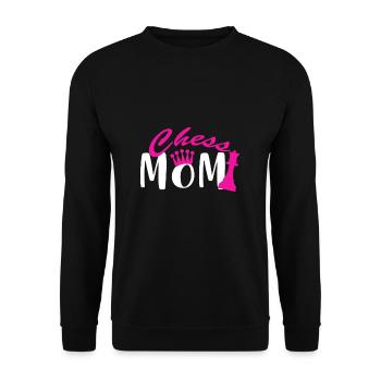Schach Mama Schachbrett Matt Club Verein Geschenk - Unisex Pullover - Schwarz - Vorne - Alina (178cm) & Michal (187cm)