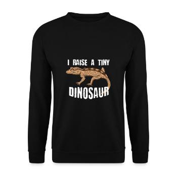 Kronengecko animal de compagnie Lézard Reptiles Cadeau - Sweat-shirt Unisexe - noir - Devant - Alina (178cm) & Michal (187cm)