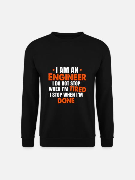 Ingenieur Ingenieurin Bauwesen Geschenk - Unisex Pullover - Schwarz