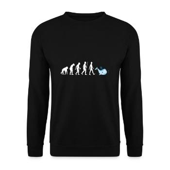 Cadeau de la vie marine des animaux de l'océan - Sweat-shirt Unisexe - noir - Devant - Alina (178cm) & Michal (187cm)