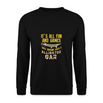 Drôle de cadeau de poisson d'eau douce pour la - Sweat-shirt Unisexe - noir - Devant - Alina (178cm) & Michal (187cm)