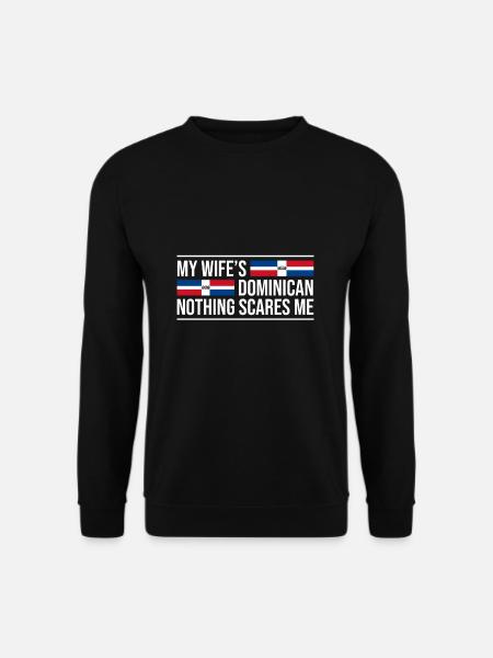 Dominikanische Ehefrau Dominikanische Republik - Unisex Pullover - Schwarz